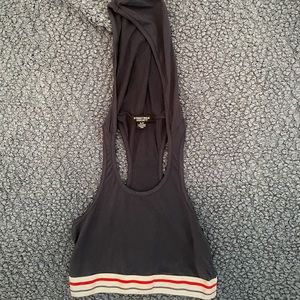 Street wear society Sports Bra with Hood
